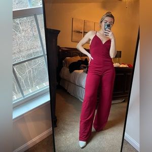 Red jumpsuit